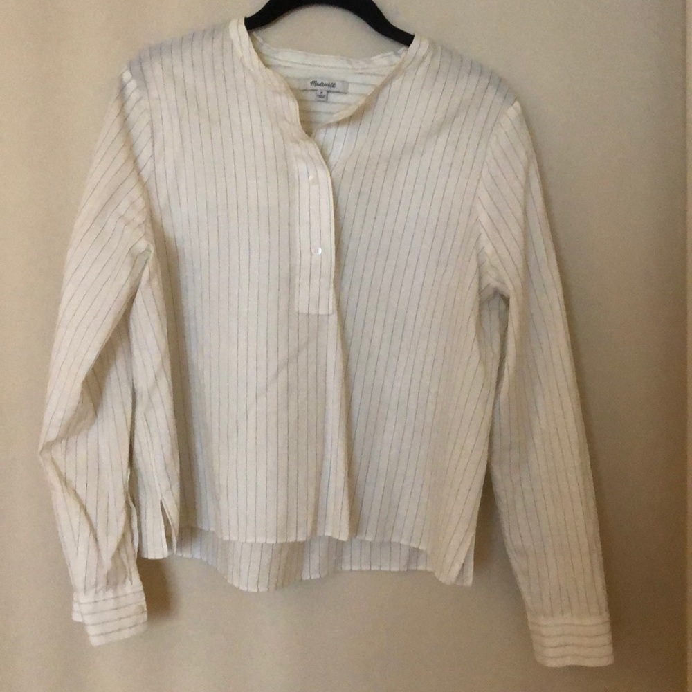 Madewell Striped Button Down Top